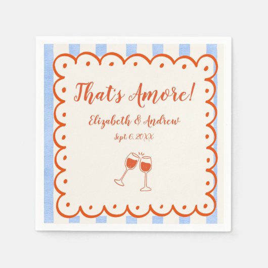 Das ist eine trendige, skurrile Hand gezeichnet Serviette (Vorderseite)