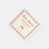 Das ist eine trendige, skurrile Hand gezeichnet Serviette (Ecke)