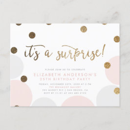 Das ist eine Überraschung! | Bubble Überraschung G Einladungspostkarte