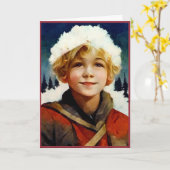 Das ist eine Weihnachtskarte für einen kleinen Jun Karte (Gelbe Blume)