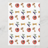 Das ist eine weitere Karte Pasta Pizza (Rückseite)