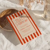 Das ist eine weitere Red Stripes Engagement Party