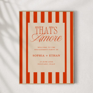 Das ist eine weitere Red Stripes Engagement Party  Poster