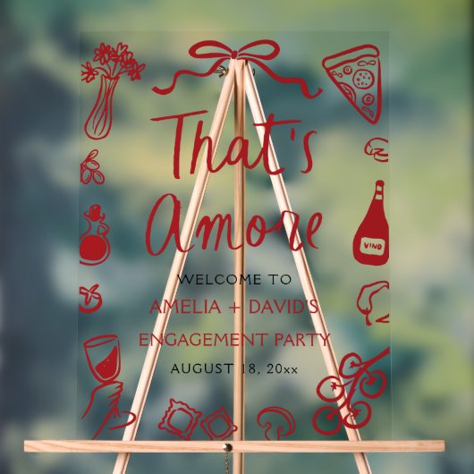 Das ist eine weitere Rot-Italienische Engagement-P Acrylschild (Neutral)