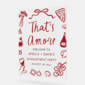 Das ist eine weitere Rot-Italienische Engagement-P Acrylschild (Winkel)