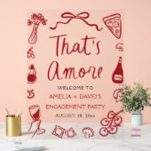 Das ist eine weitere Rot-Italienische Engagement-P Acrylschild (Hochzeit)