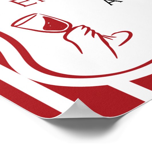 Das ist eine weitere Rot-Italienische Engagement-P Poster (Ecke)