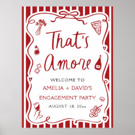 Das ist eine weitere Rot-Italienische Engagement-P Poster