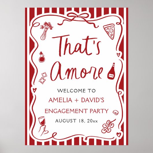 Das ist eine weitere Rot-Italienische Engagement-P Poster (Vorne)