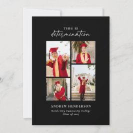 Das ist Entschlossenheit Foto Abschluss Ankündigung