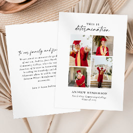 Das ist Entschlossenheit Foto Abschluss Ankündigung