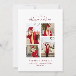 Das ist Entschlossenheit Red Foto Abschluss Ankündigung