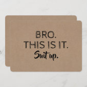 Das ist es - Funny Trauzeuge oder Trauzeuge Vorsch Einladung (Vorne/Hinten)