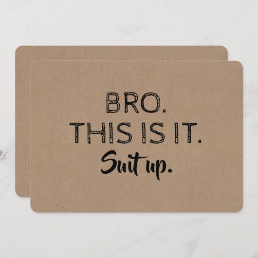 Das ist es - Funny Trauzeuge oder Trauzeuge Vorsch Einladung (Vorne/Hinten)