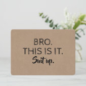 Das ist es - Funny Trauzeuge oder Trauzeuge Vorsch Einladung (Stehend Vorderseite)