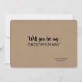 Das ist es - Funny Trauzeuge oder Trauzeuge Vorsch Einladung (Rückseite)