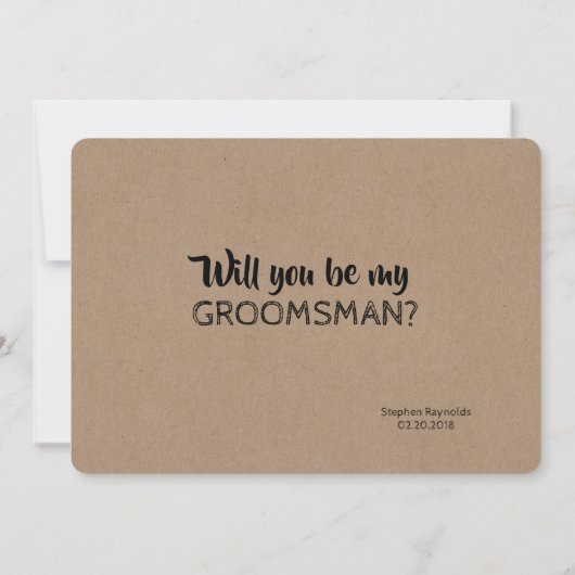 Das ist es - Funny Trauzeuge oder Trauzeuge Vorsch Einladung (Rückseite)