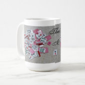 Das ist es! Rosa Glitterfliesen-Tasse Kaffeetasse (Vorderseite Links)