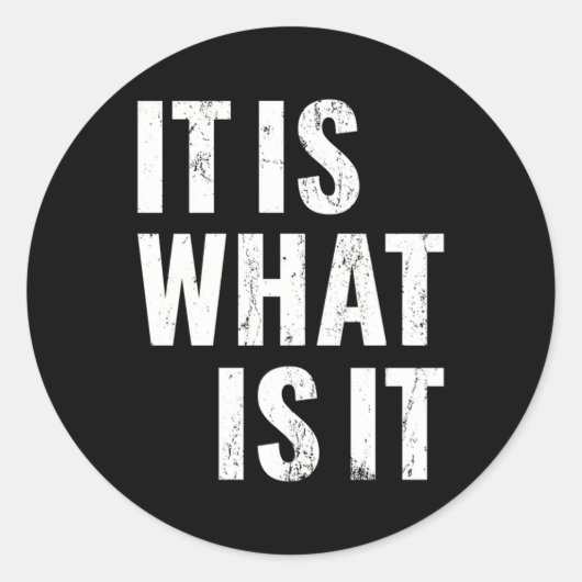 Das ist es, runder aufkleber (Vorderseite)