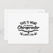 Das ist es, was ein Phantastischer Chiropraktor Ch Postkarte (Vorne/Hinten)