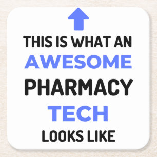 Das ist es, was eine Phantastische Pharmazie Tech  Rechteckiger Pappuntersetzer