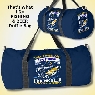 Das ist es, was ich angeln Trinkbier ich kenne Din Duffle Bag