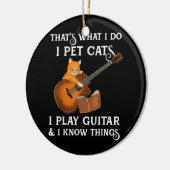 Das ist es, was ich füttere Katzen ich spiele Gita Keramik Ornament (Links)