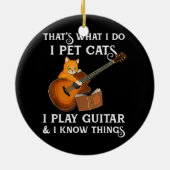 Das ist es, was ich füttere Katzen ich spiele Gita Keramik Ornament (Hinten)