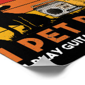 Das ist es, was ich Hunde füttere und Gitarren spi Poster (Ecke)