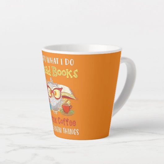 Das ist es, was ich lese Bücher, die ich trinke Ka Milchtasse (Rechte Ecke)