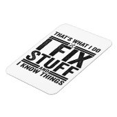 Das ist es, was ich mache, Dinge zu reparieren und Magnet (Linke Seite)