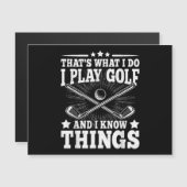 Das ist es, was ich mache Golf spielen und ich wei Magnetkarte (Vorne/Hinten)