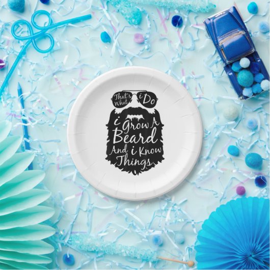 Das ist es, was ich mache, ich züchte einen Bart u Pappteller (Party)