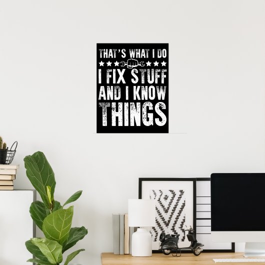 Das ist es, was ich mache, wenn ich einen "Funny M Poster (Heimbüro)