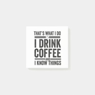 Das ist es, was ich trinke Kaffee Funny Coffein Post-it Klebezettel