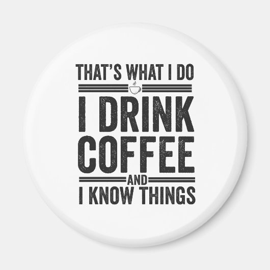 Das ist es, was ich trinke Kaffee Funny Koffein Sp Magnet (Vorne)