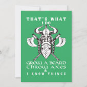 Das ist es, was ich tue, eine Bärenwurfzel lustig  Einladung (Vorderseite)