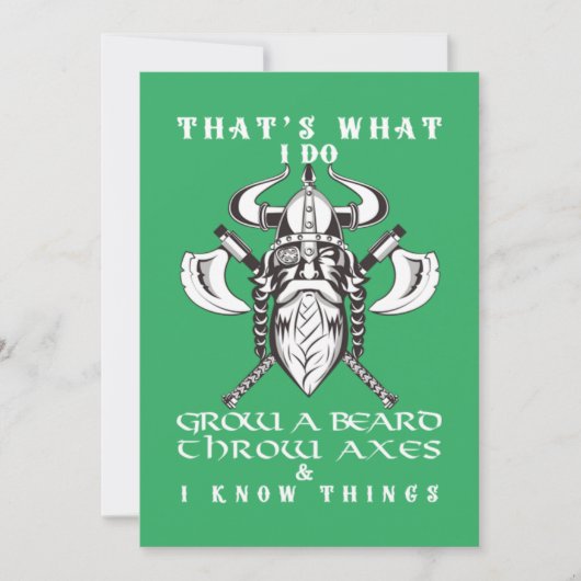 Das ist es, was ich tue, eine Bärenwurfzel lustig Einladung (Vorderseite)