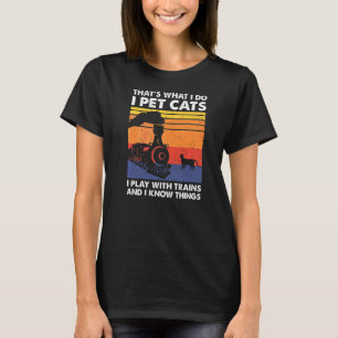 Das ist es, was ich tue, ich füttere Katzen, die i T-Shirt