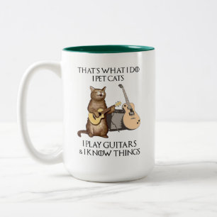 Das ist es, was ich tue, Katzen zu essen, die ich Zweifarbige Tasse
