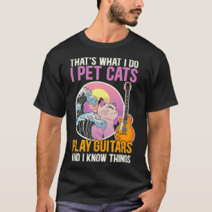 Das ist es, was ich tue, wenn ich Katzen spiele Gi T-Shirt