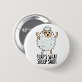 Das ist es, was Schafe gesagt haben Funny Animal P Button (Vorne & Hinten)