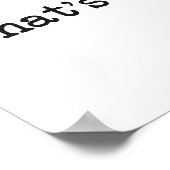 Das ist es, was sie zitiert hat poster (Ecke)