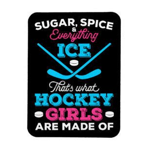 Das ist es, woraus Hockeymädchen gemacht sind Magnet