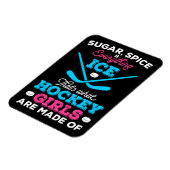 Das ist es, woraus Hockeymädchen gemacht sind Magnet (Linke Seite)