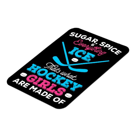 Das ist es, woraus Hockeymädchen gemacht sind Magnet (Linke Seite)