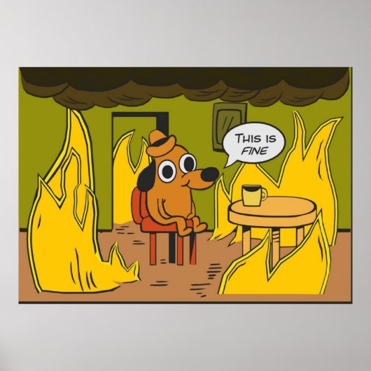 Das ist feiner Meme Hund Poster (Vorne)