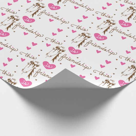 Das ist Freundschaft Geschenkpapier (Ecke)
