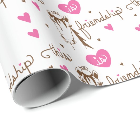 Das ist Freundschaft Geschenkpapier (Rolleneckpunkt)