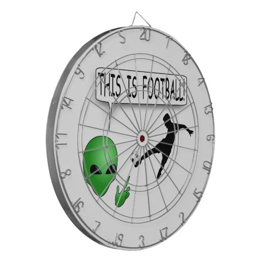 Das ist Fußball Dartscheibe (Vorderseite Links)